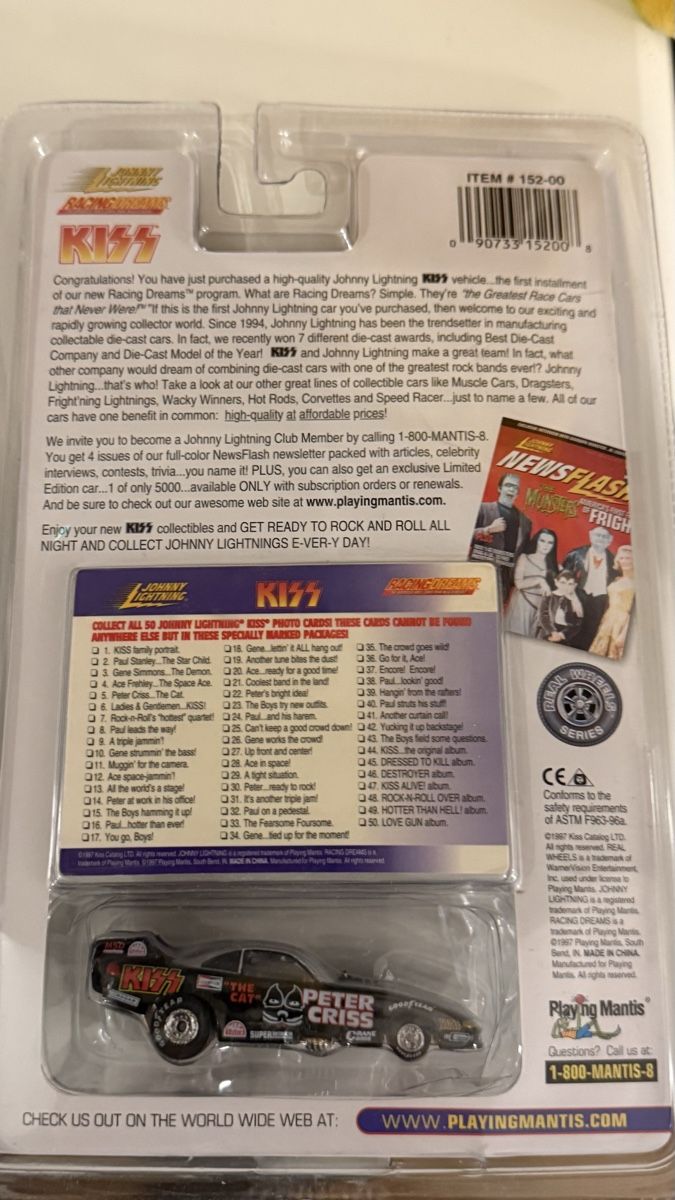 Johnny Lightning Modellini d'auto: KISS Johnny Lightning Racing Dream – Nuovo e nell'imballaggio originale da Basel venduto da Zomeg 7