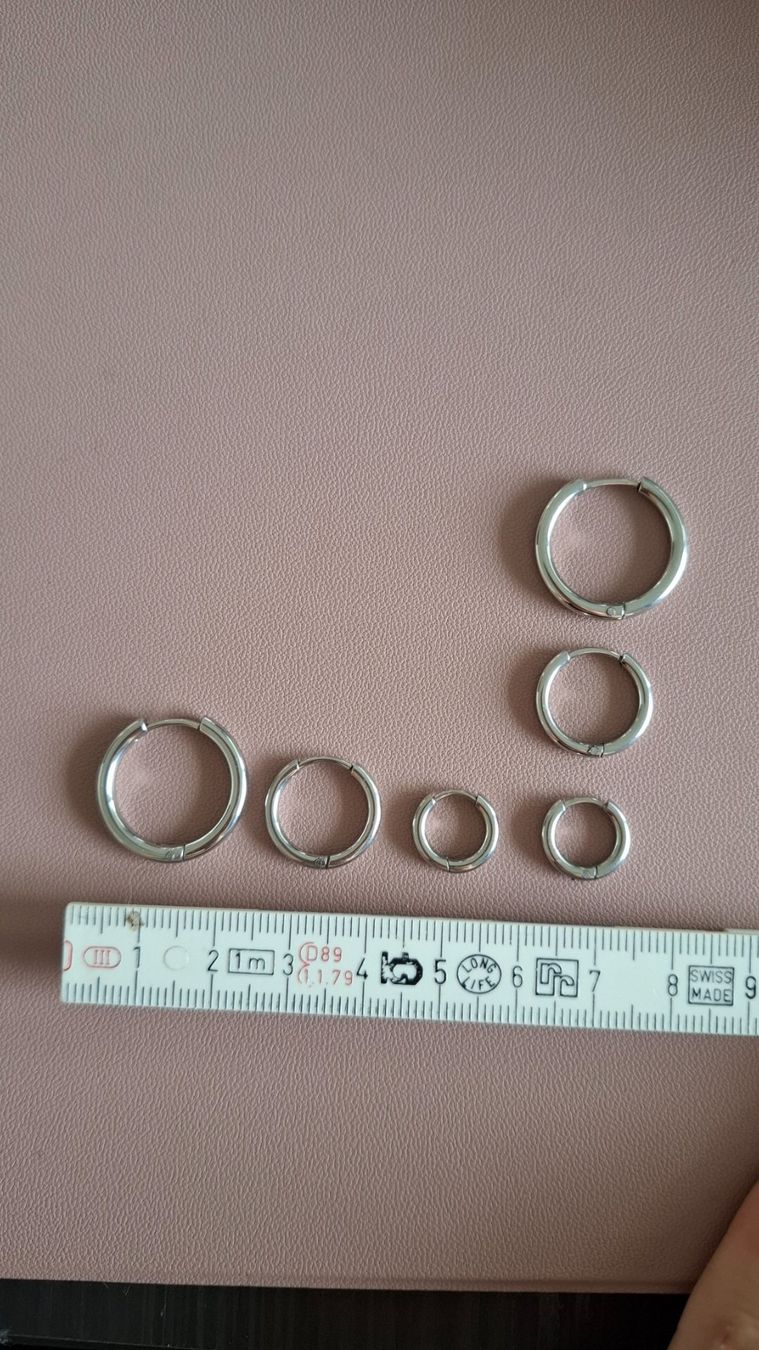 Orecchini pendenti & Orecchini a lobo: Icrush Edelstahl Creolen Set – Nuovo (secondo la descrizione) da Rickenbach b. Wil venduto da VeryLovelyThings 1