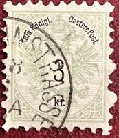 1883 Briefmarke Österreich 3 Kr. Kaiser Franz Joseph I. ...