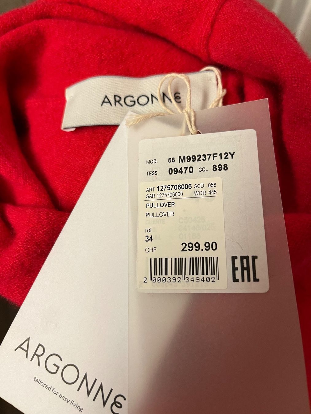Pullover & Sweatshirts: Argonne Rollkragenpullover - Himbeerrot,Gr.34 - mit Etikette – Neu (gemäss Beschreibung) aus Zollikon von Mar126 4