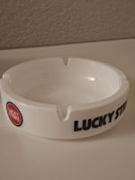 Lucky Strike Werbe-Aschenbecher Porzellan Vintage Tabak Wer