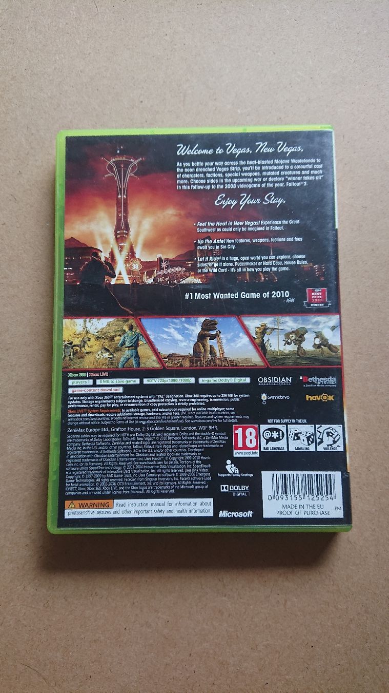 Giochi: Fallout New Vegas Xbox 360 – Usato da Chur venduto da FreakofRarity 1