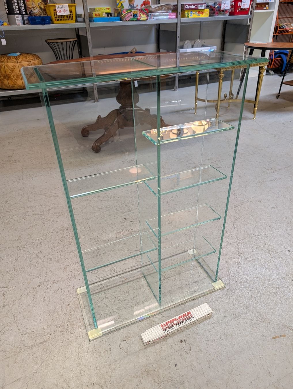 Scaffali: Glasregal, Ständer aus Glas für CDs oder Kleinwaren – Usato da Fislisbach venduto da HurtiBrocki 4