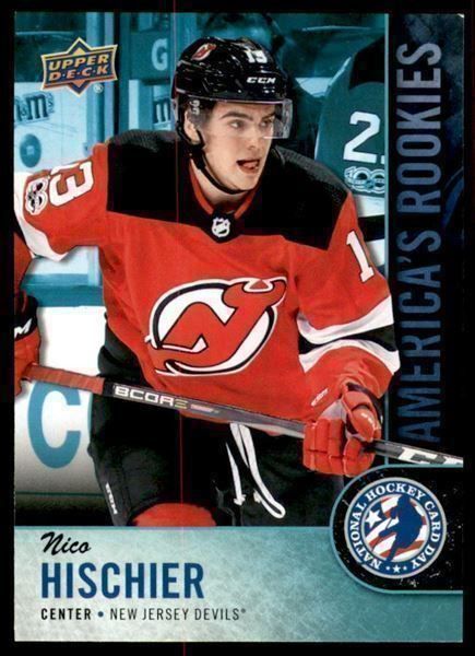 NHL Carte collezionabili: NHL  Nico Hischier New Jersey Devils – Nuovo e nell'imballaggio originale da Reinach BL venduto da RetroGamesSportsMore 2