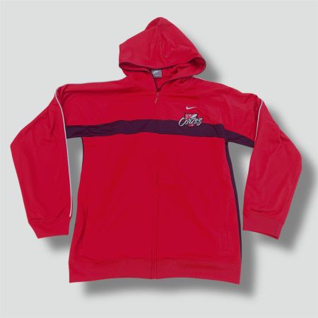 Nike Cor723 vintage red track jacket streetwear 90s