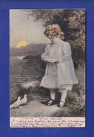 ENFANT - Jeune fille et colombe