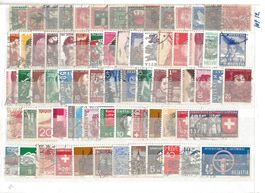 Steckkarte Schweiz meist rundgestempelt; 11.Los [CL12]