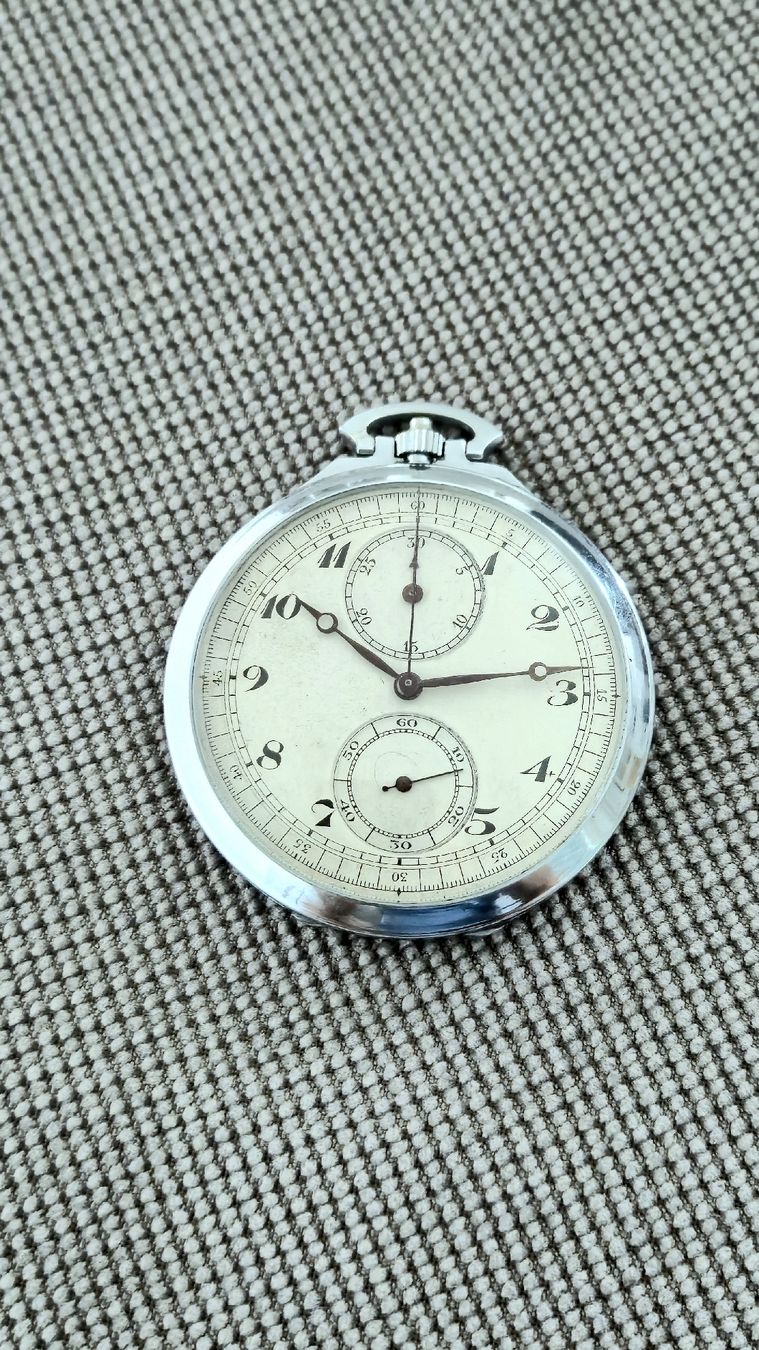 Montres: Art déco Chronograph, 48.4 mm – D'occasion à Marbach SG par Zippo1401