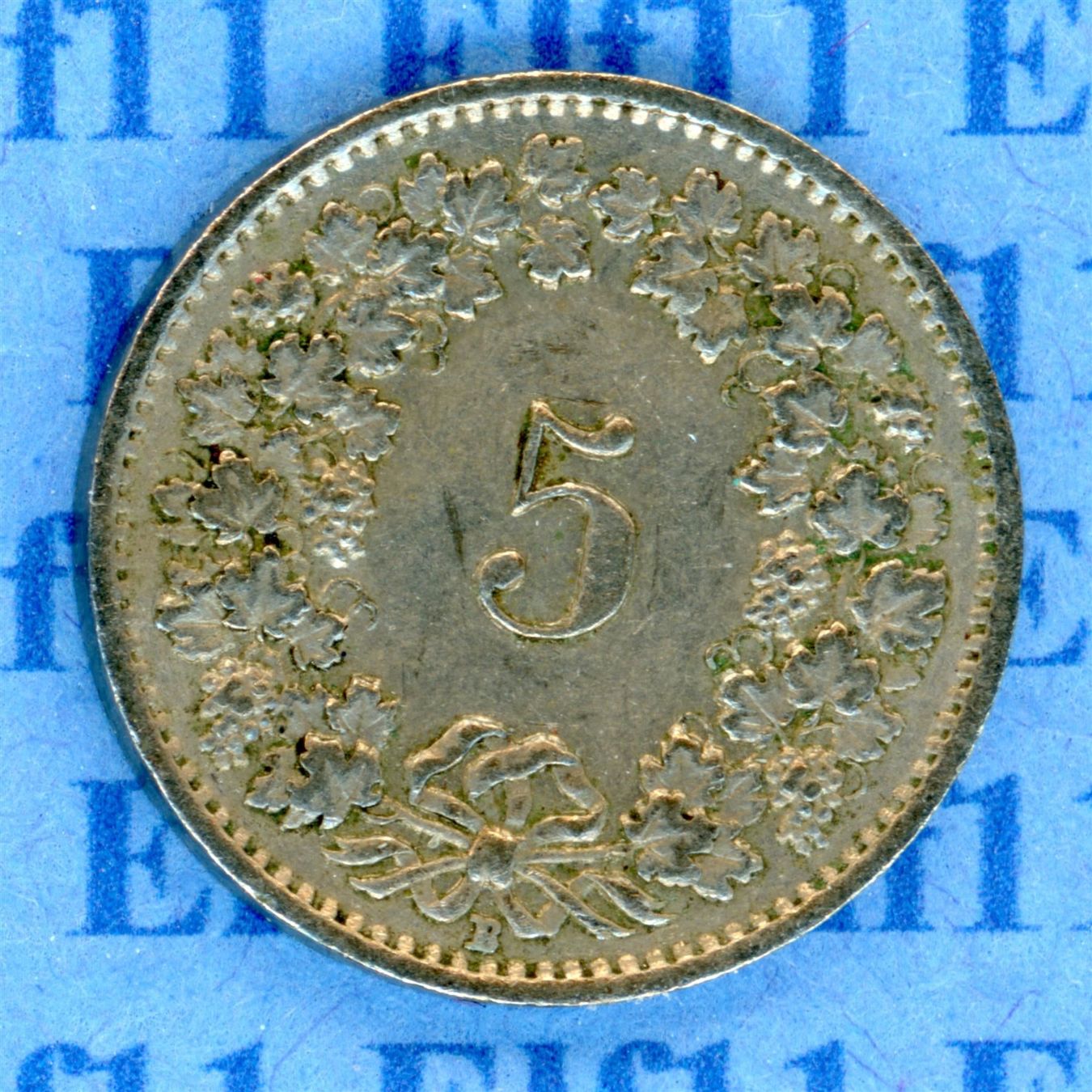 Tutti le monete: CHF___0.05 1955 ss 5 Rappen – Usato da Widnau venduto da Elf11 1
