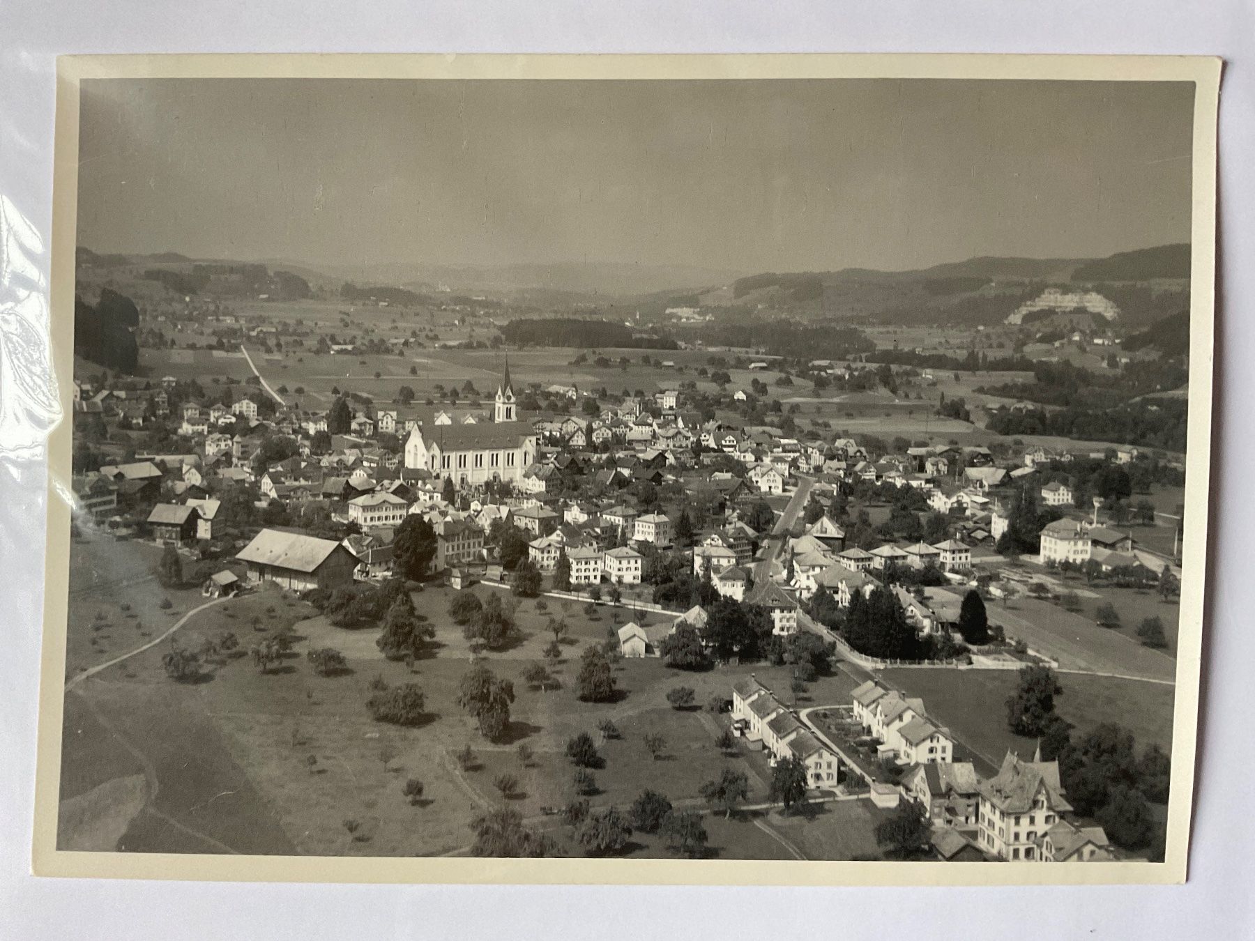 Cartoline postali: Luftaufnahme Bütschwil, 1948 – Usato da Tecknau venduto da bleilaus