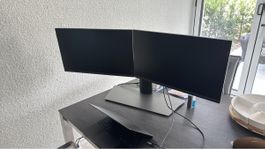 2x Dell Monitore Dual mit Standfuss, Neupreis 350.-