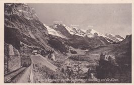Lötschbergbahn Blick ins Kandertal Felsenburg die Alpen (10)