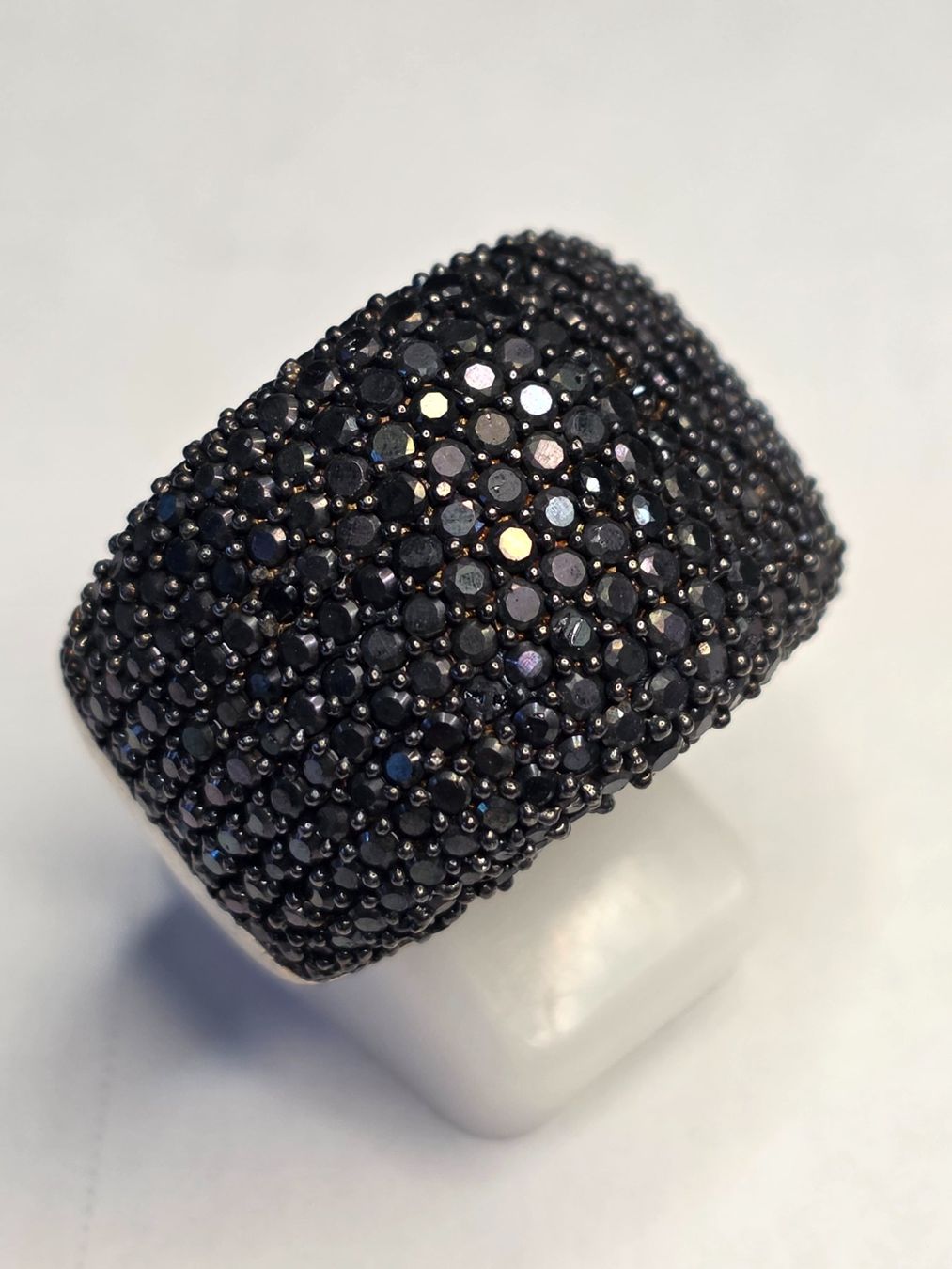 Bagues: Schwarzer Spinel Silber Fingerring – Neuf (Voir description) à Zürich par benedikt12 3