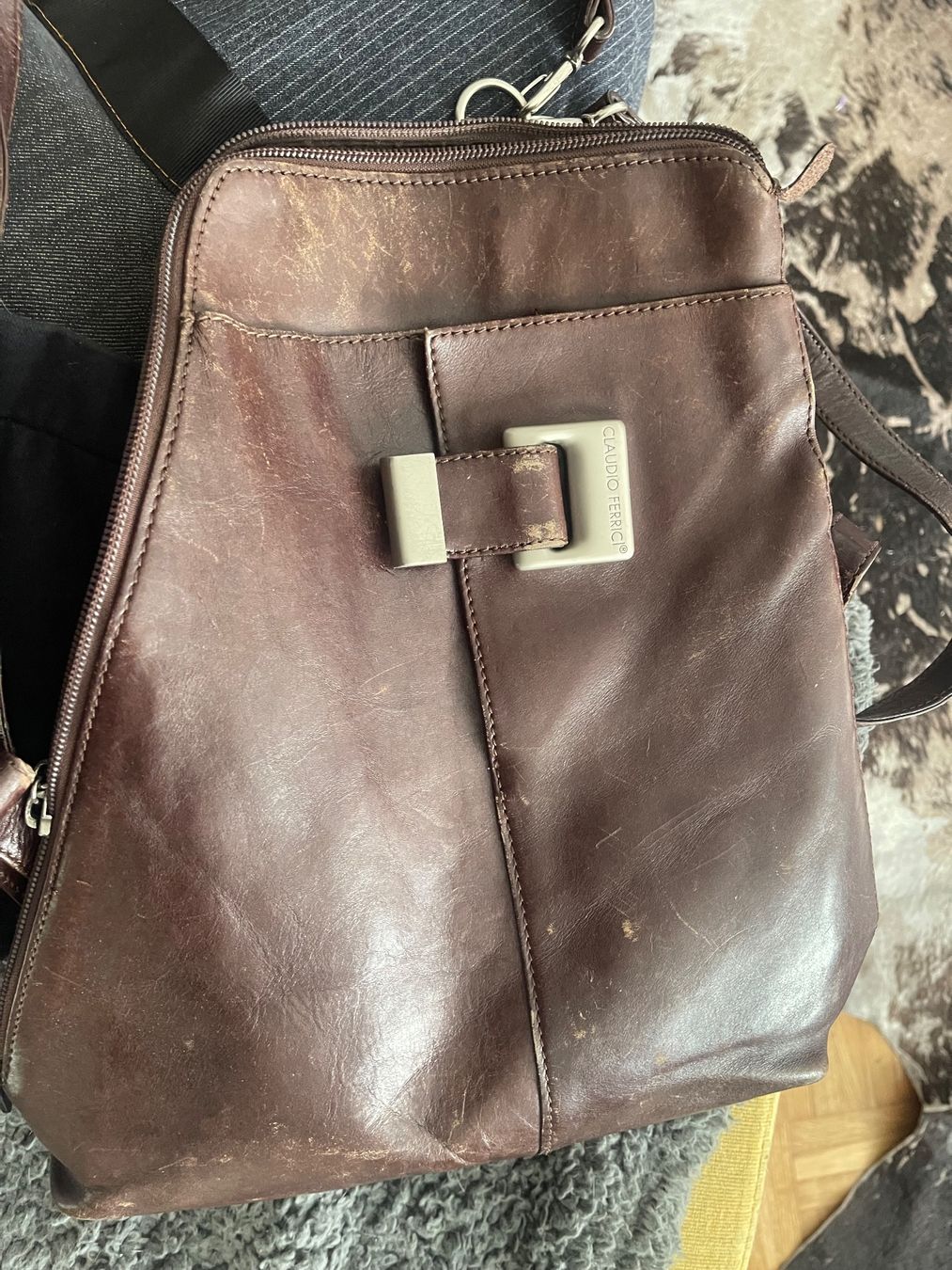 Zaini: Claudio Ferrici Leder Rucksack – Usato da Hinterkappelen venduto da simona67 1