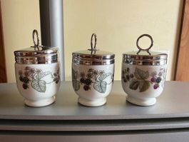 Eicoddler für  1 Ei, 3 Stk Royal Worcester Porzellan