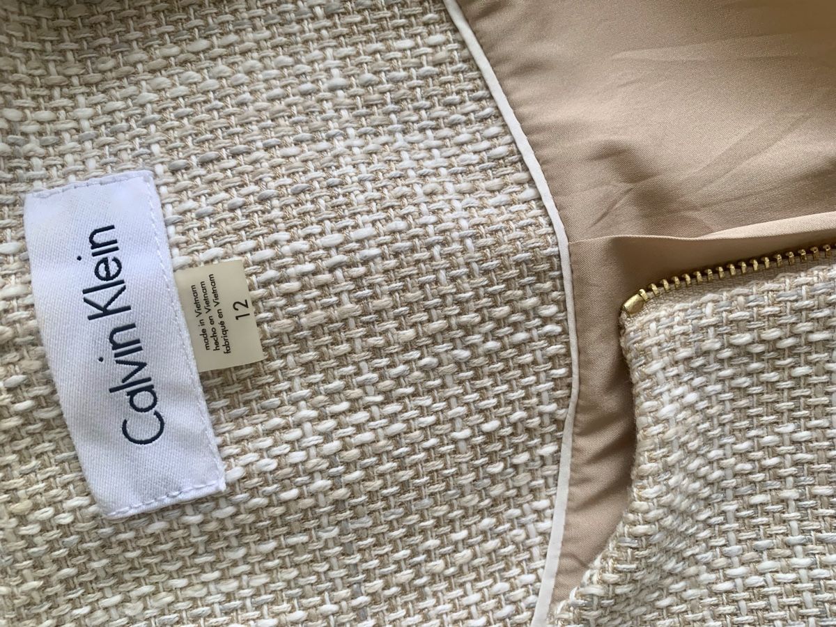 Calvin Klein Giacche: Blazer Calvin Klein, Gr. 38 beige – Usato da Biberstein venduto da Musig0 3