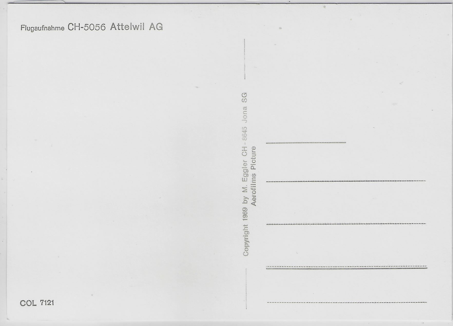 Cartoline postali: Flugaufnahme Attelwil AG – Antico da Ettingen venduto da Kartenplanet 1