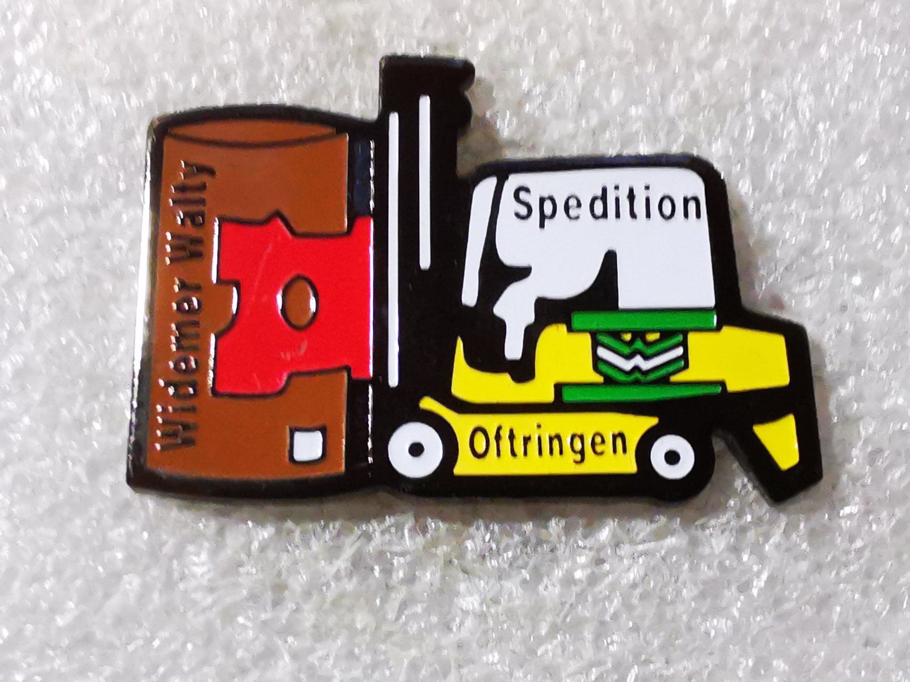 Placchette & Badge: Ansteckpin 102: Widemer Walty Spedition – Usato da Oppligen venduto da Pin-Fall-Shop