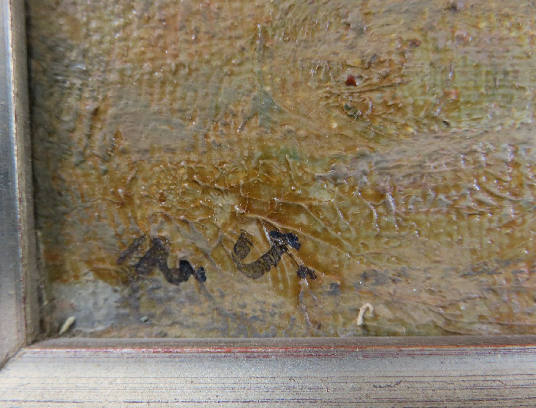 Dipinti: Ölgemälde- Öl auf Leinwand, monogrammiert. – Usato da Luzern venduto da Xzoro 3