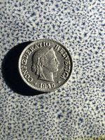 5 centimes suisse 1945 rare TTB