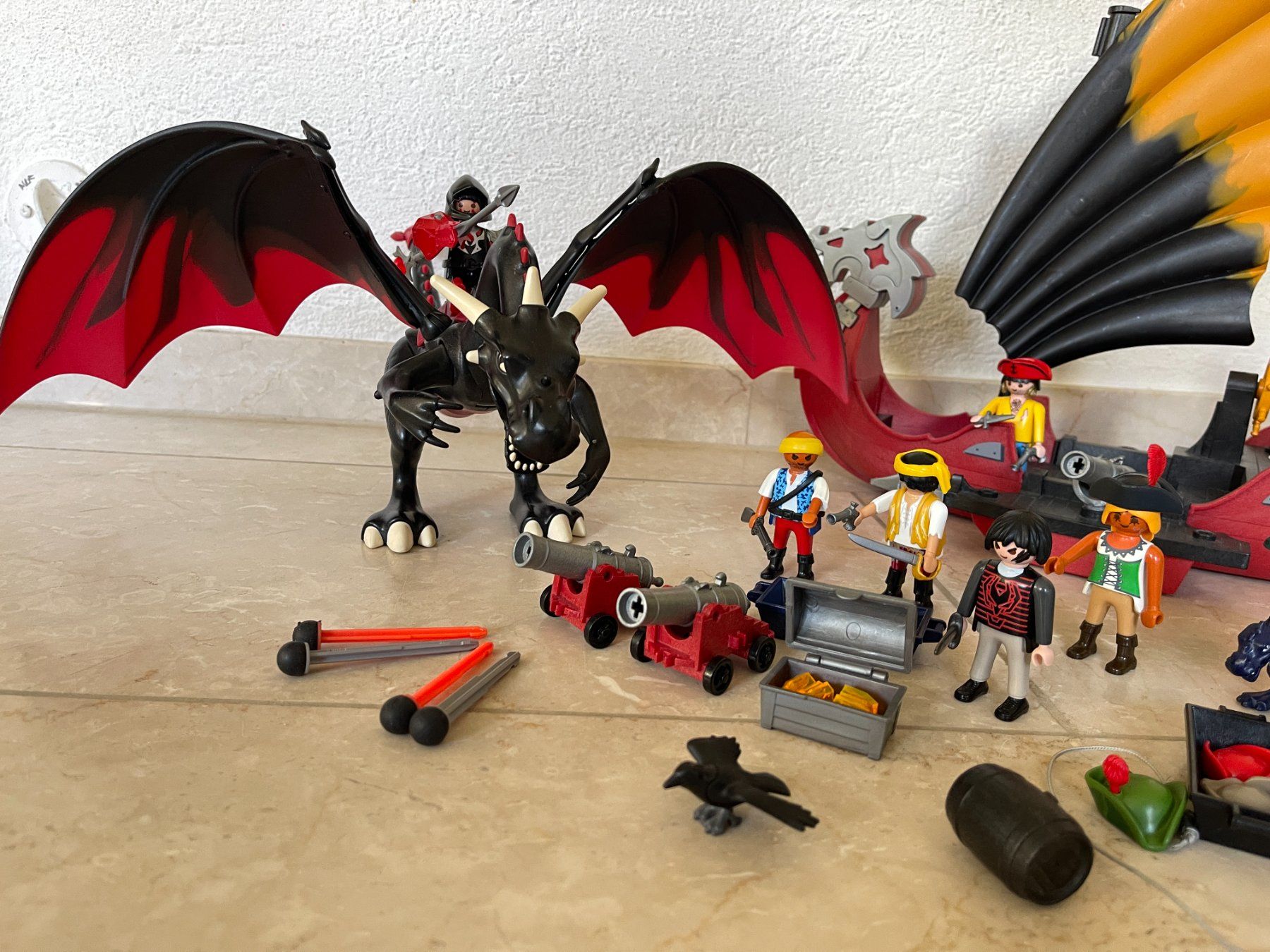 Playmobil Giocattoli: Playmobil: Drachen Schiff Boot Kanonen – Usato da Berikon venduto da Samira08 2