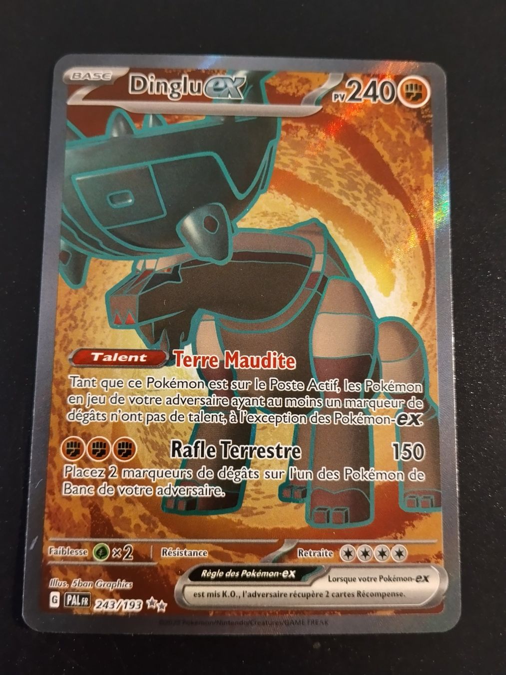 Pokémon Carte collezionabili: Pokémon Evolution à Paldea: Dinglu 243/193 FR – Usato da Palézieux-Village venduto da oufoux08