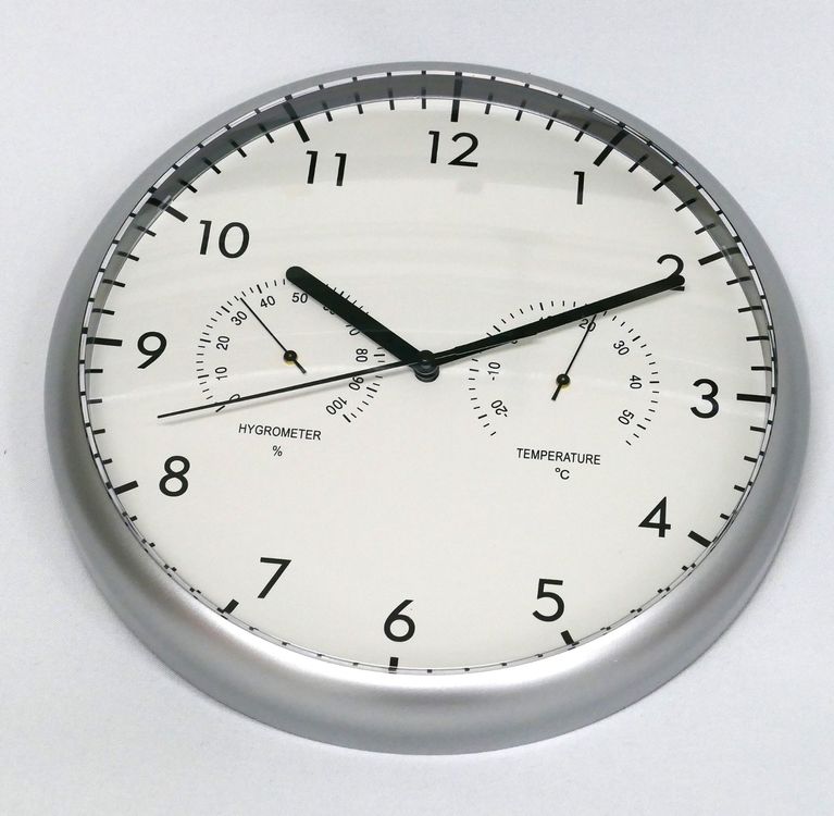 Wanduhr mit Thermometer und Hygrometer TFA Dostmann Kaufen auf Ricardo