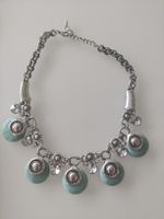 Modeschmuck Kette mit Türkis Anhänger, Sommer Style!
