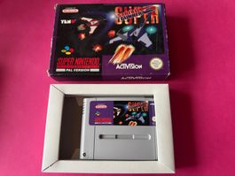 SUPER STRIKE GUNNER SPIEL FÜR SUPERNINTENDO IN ORIGINALSCHAC