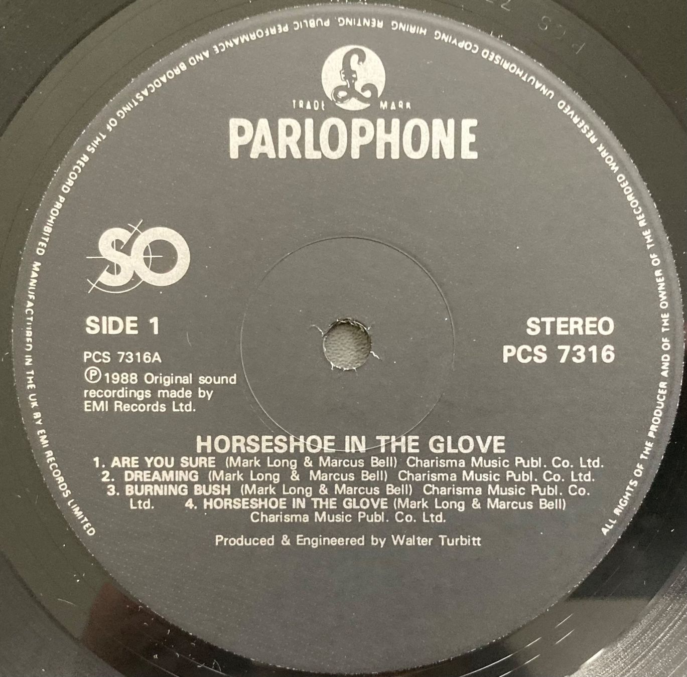 Dischi in vinile: SO - HORSESHOE IN THE GLOVE – Usato da Poliez-Pittet venduto da Newtown-Records 3