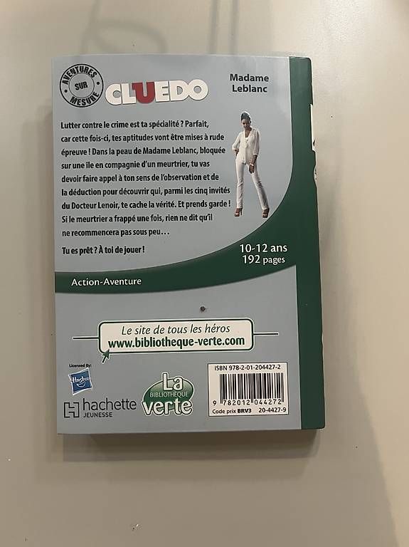 Jeux: Livre Cluedo – D'occasion à Chavannes-Renens par luc_52p8 2