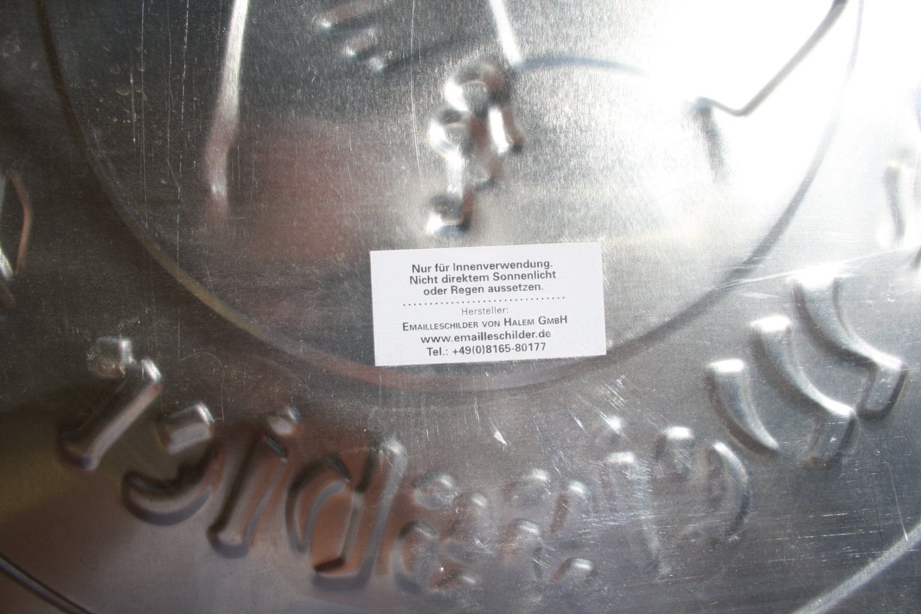 Insegne: FRANZISKANER WEISSBIER BLECH SCHILD – Usato da Wauwil venduto da Pneuedy 4