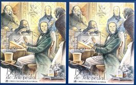 1990 Portugal 150 Jahre Briefmarken - Block 72 ** und ET