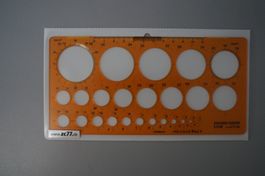 Kreisschablone mit Etui