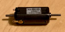 Mashima Motor 12 Volt Metall DC - Made in Japan - 10 x 25mm