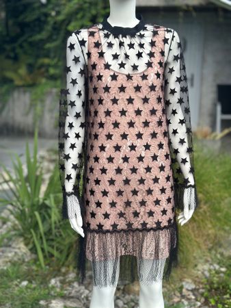 ☕️🍽️🍾🥂.. 21№ Abendkleid mit Sternen-Tüll, Gr. 44 / IT 48,