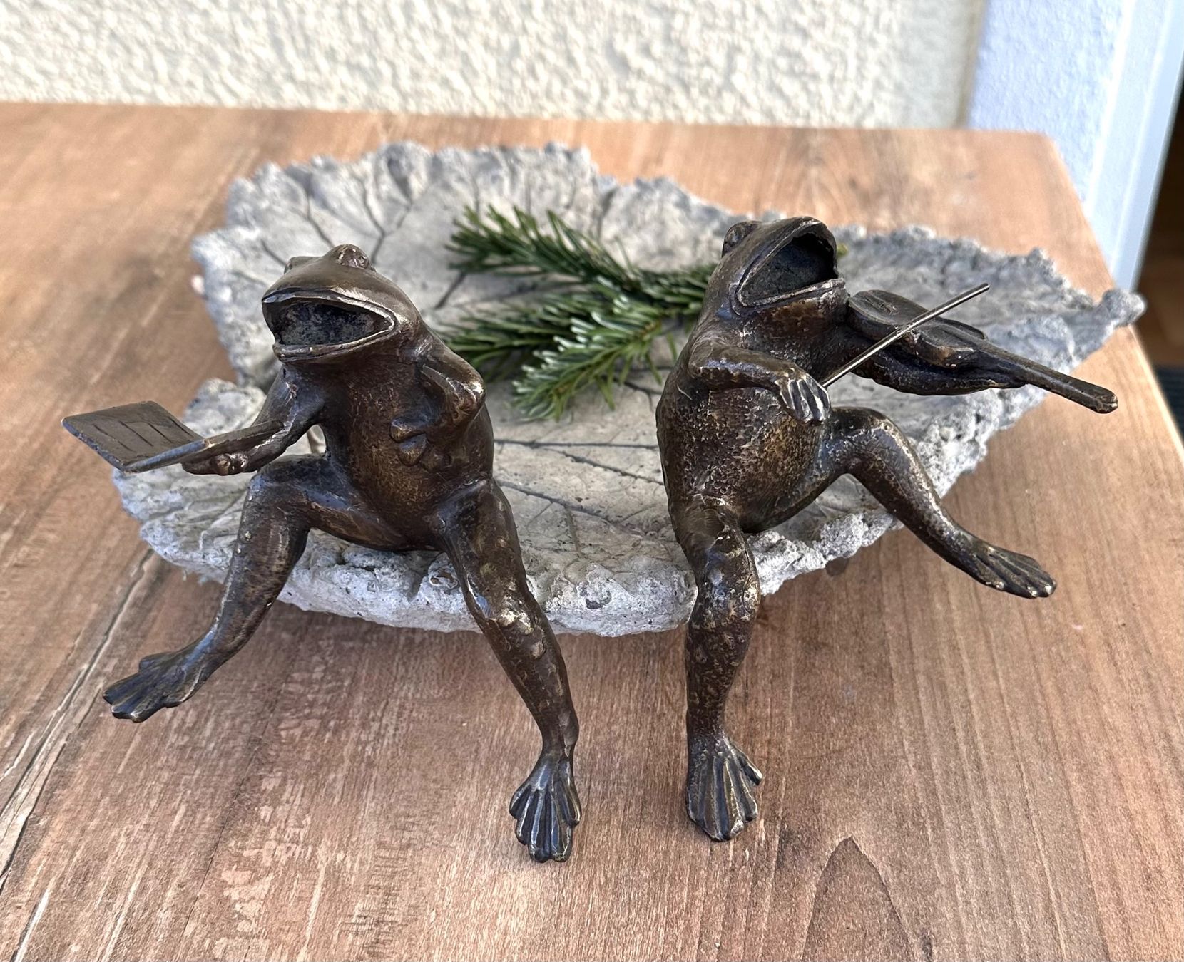 Tutte le decorazioni: 2 Frösche aus Bronze – Usato da Zürich venduto da brazerola 1