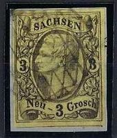 Alt Deutschland 1855 Sachsen 3 Neu-Groschen gest.