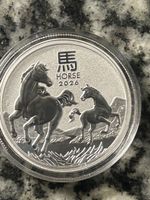 Silbermuenze 1/2oz 9999Ag Horse 2026 Charles III neuwertig