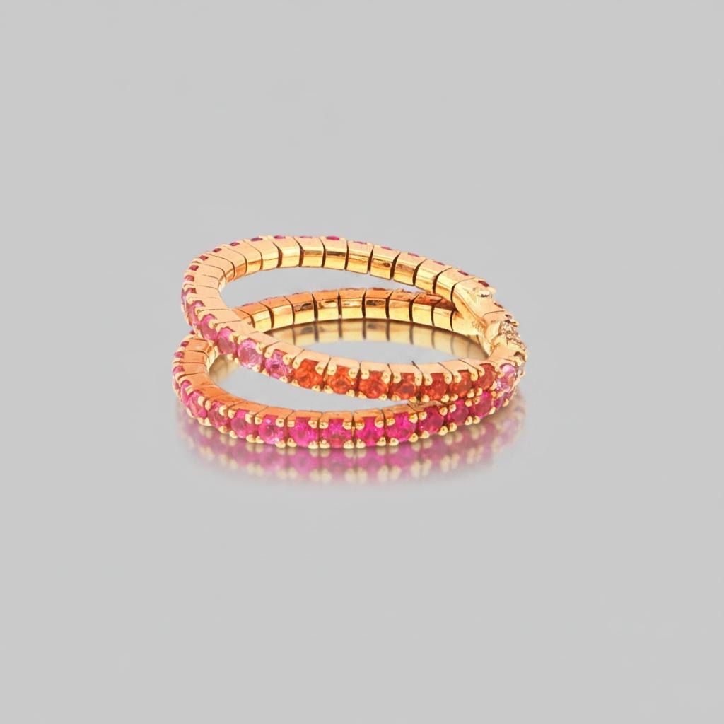 Ringe: 18K Gold Rosa Saphir Ring – Neu (gemäss Beschreibung) aus Cologny von Chrono_supply 1