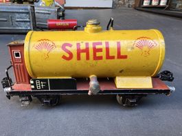 Blecheisenbahn Shell Kesselwagen Distler gebraucht