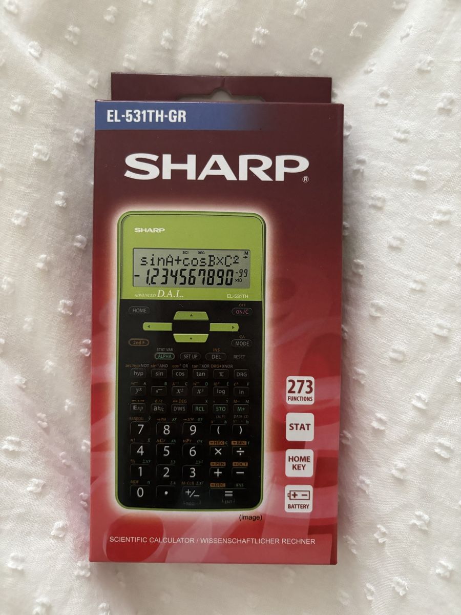 Sharp Calcolatrici tascabili: SHARP EL-531TH-GR Taschenrechner – Nuovo e nell'imballaggio originale da Winterthur venduto da leimaj