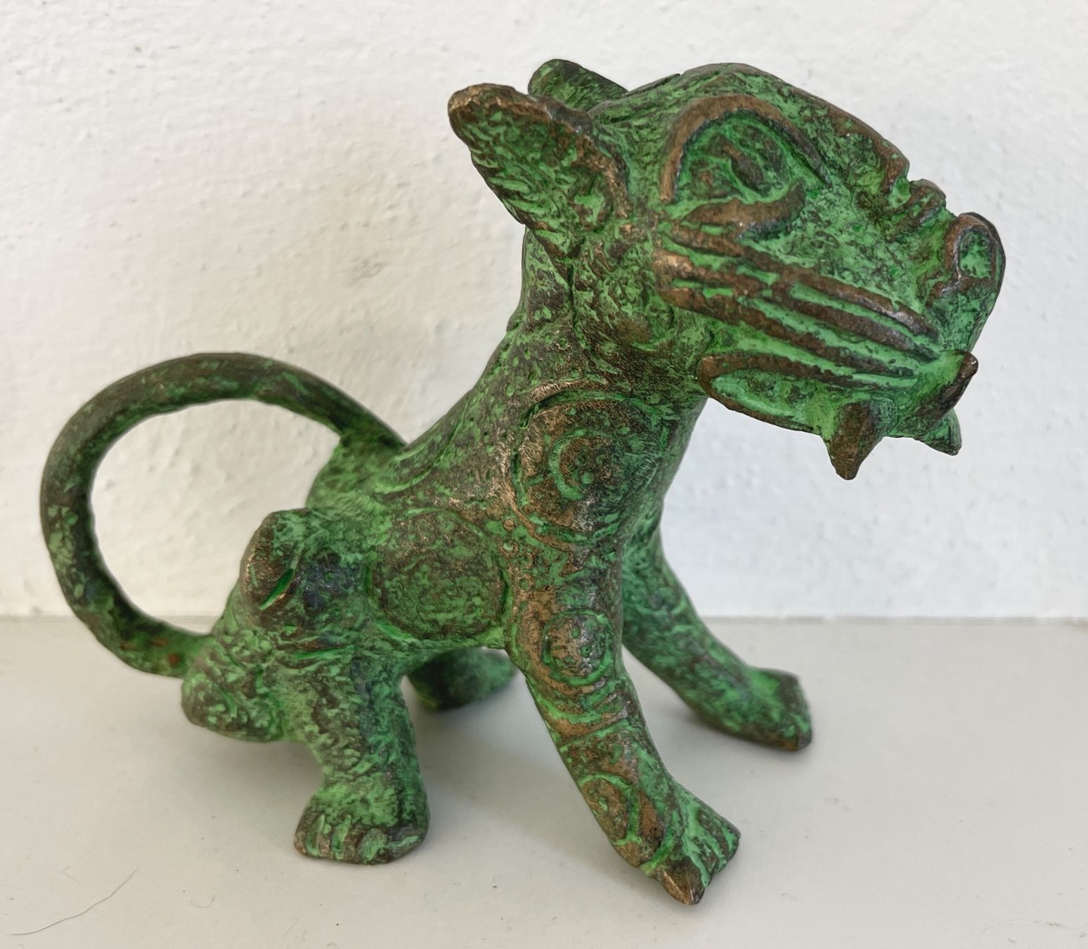 Sculture & Statue: feiner alter Leopard Bronze Benin Höhe 9,5 cm – Usato da Rüthi (Rheintal) venduto da Kunsthaus777 5