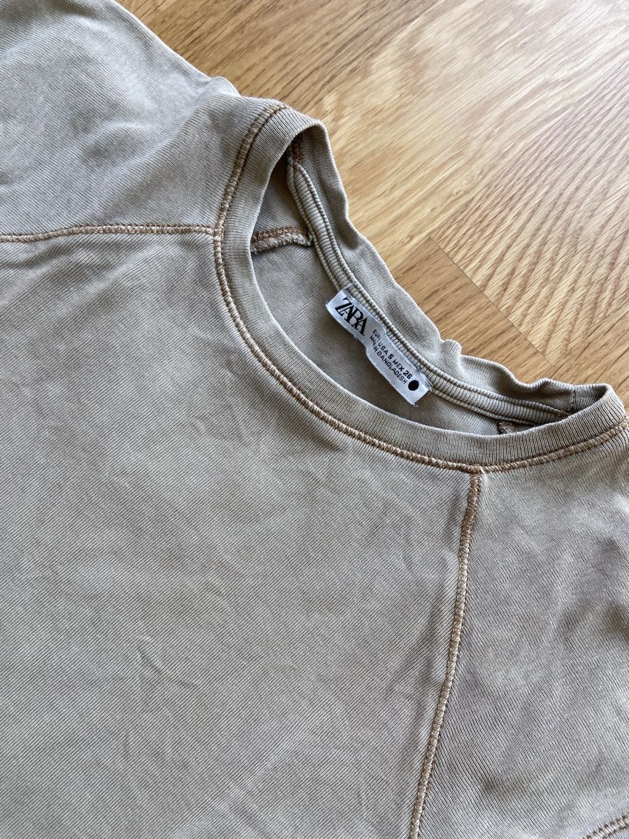 Zara T-shirt: T Shirt small braun/beige – Usato da Winterthur venduto da mal_8f2x 2