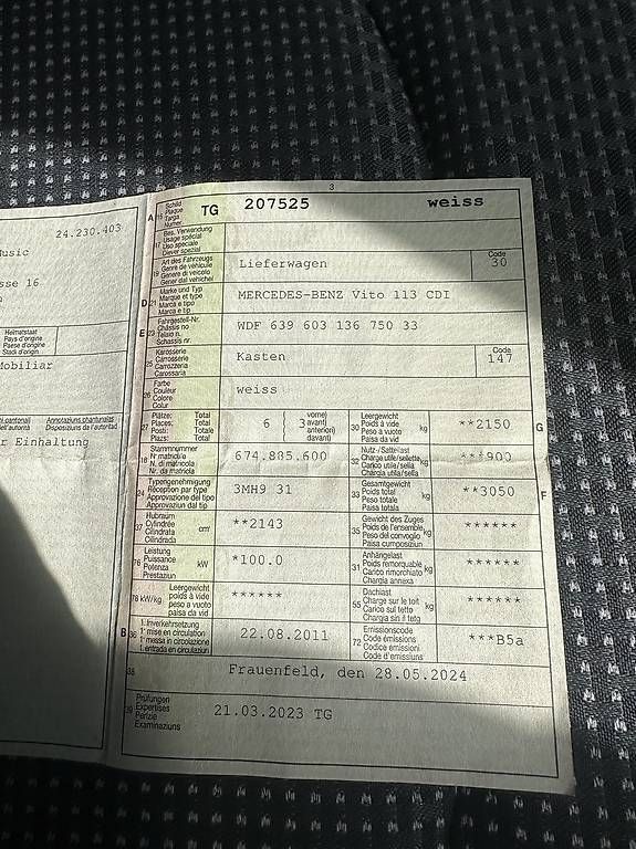 Veicoli commerciali: Mercedes Benz Vito 113 CDI – Usato da Weinfelden venduto da phi_7j97 4