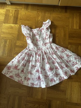 Petit Bateau Dress, 110cm, Paris Print, Summer ☀️