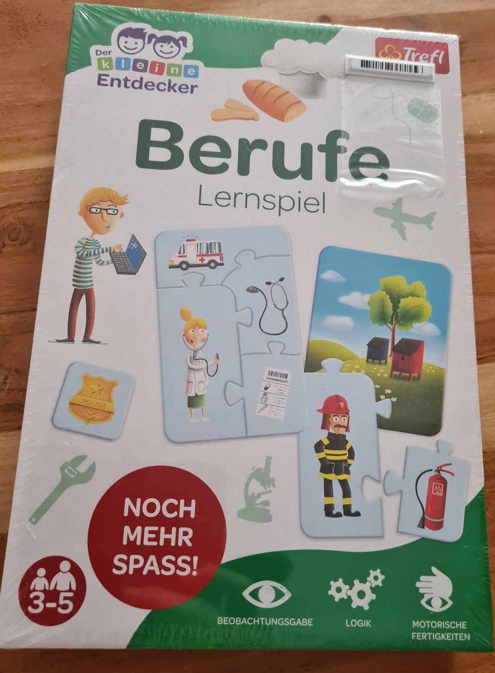 Puzzle: Berufe Lernspiel, 12 Puzzles, ab 3 Jahren – Nuovo e nell'imballaggio originale da Winterthur venduto da bibummi