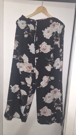 Culotte Blumenmuster schwarz Damen Grösse Xl neu