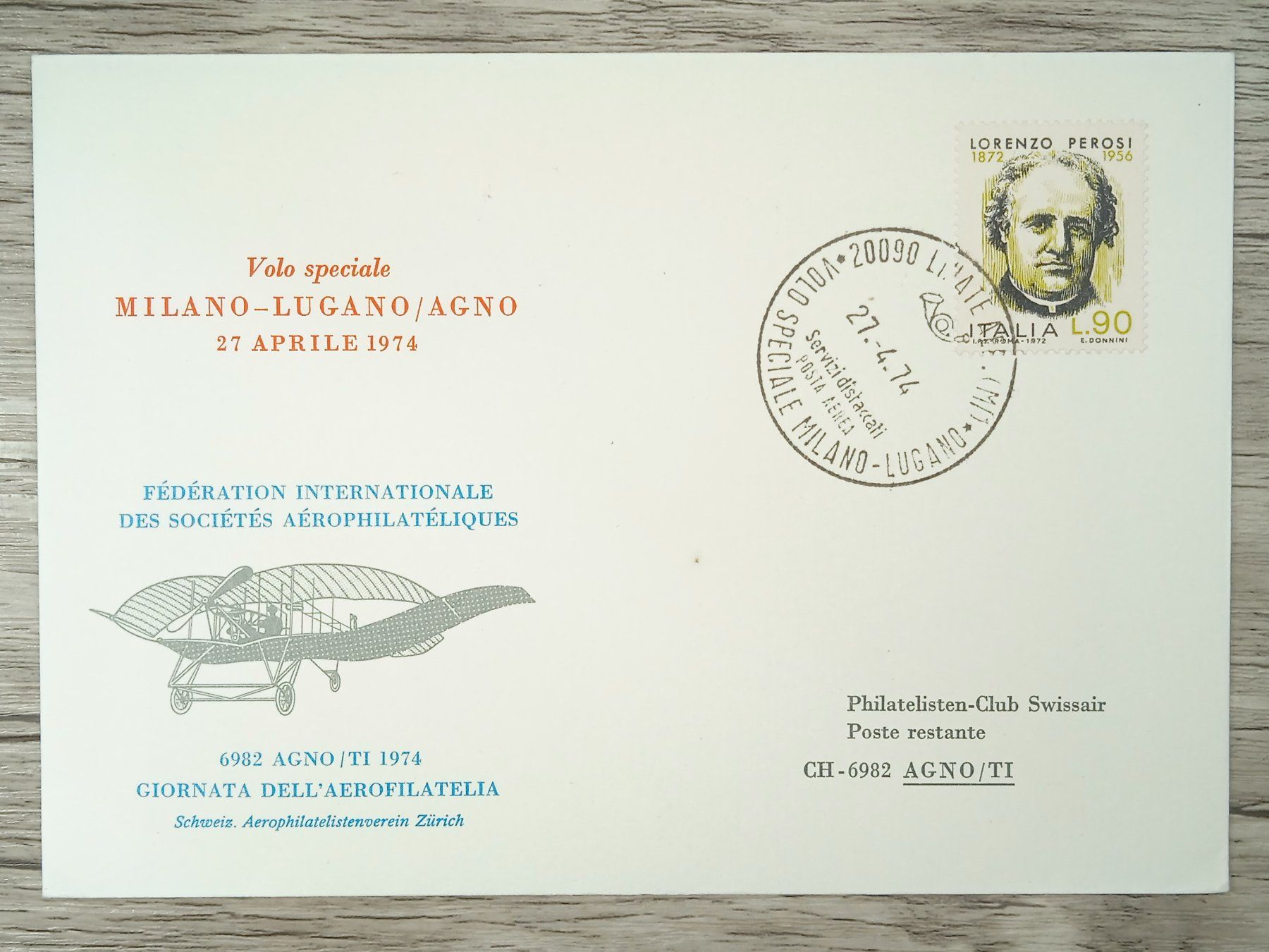 Tutti i francobolli: TR10 Enveloppe + Timbre Italie 1974 – Usato da Cousset venduto da Patrick_Collections