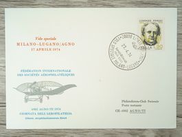 TR10 Enveloppe + Timbre Italie 1974